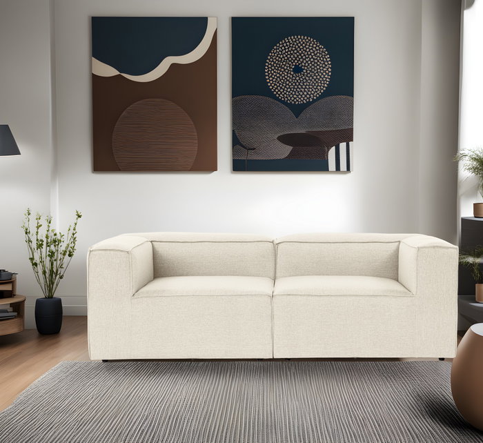 Atelier Del Sofa Fora 2 Sofá 2 Plazas Ecru Ancho 214cm